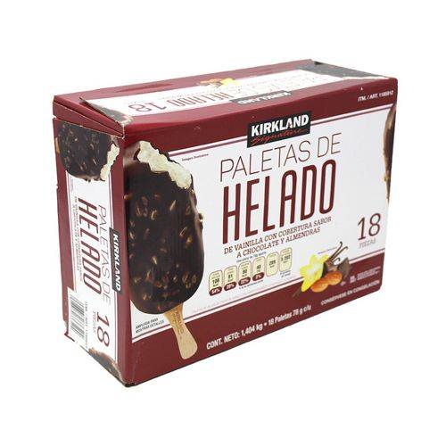 Kirkland signature paletas de helado vainilla (18 piezas) |Entregas