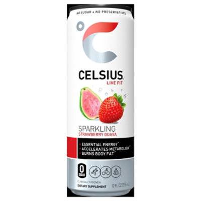 Celsius Sparkling Strawberry Guava Energy Drink (12 fl oz)