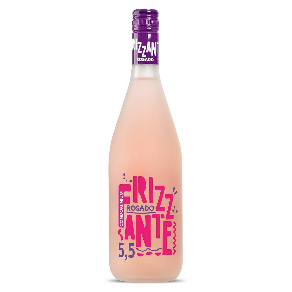 Vino Frizzante Moscato Rosado 5,5º Condominium Botella 75 Cl