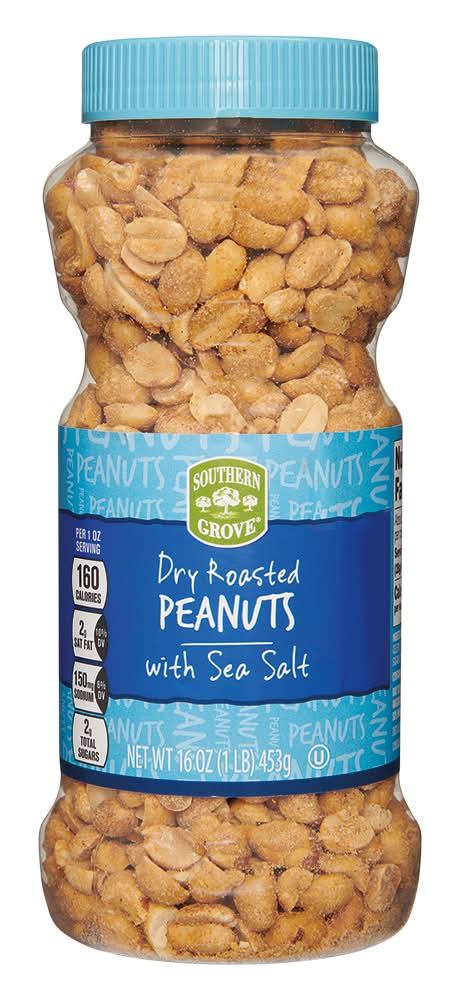 Southern Grove Dry Roasted Peanuts, Sea Salt (16 oz)