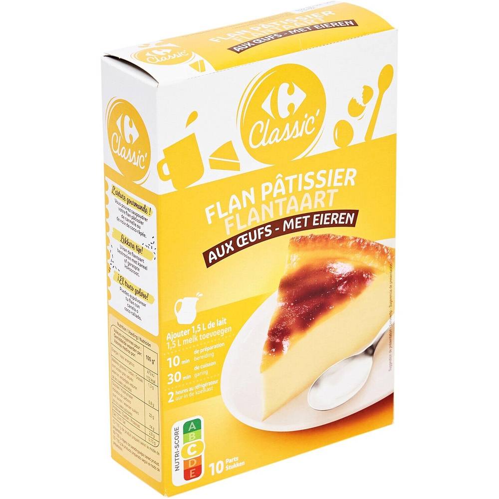 Carrefour Classic' - Préparation dessert flan pâtissier(10 pièces)