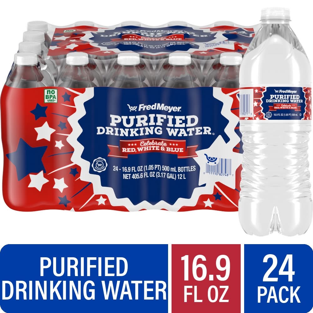 Fred Meyer Purified Drinking Water (24 x 16.9 fl oz)