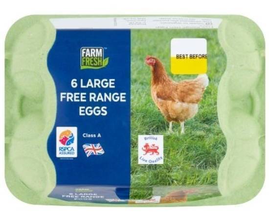 Farm Fresh 6 Large Free Range Eggs