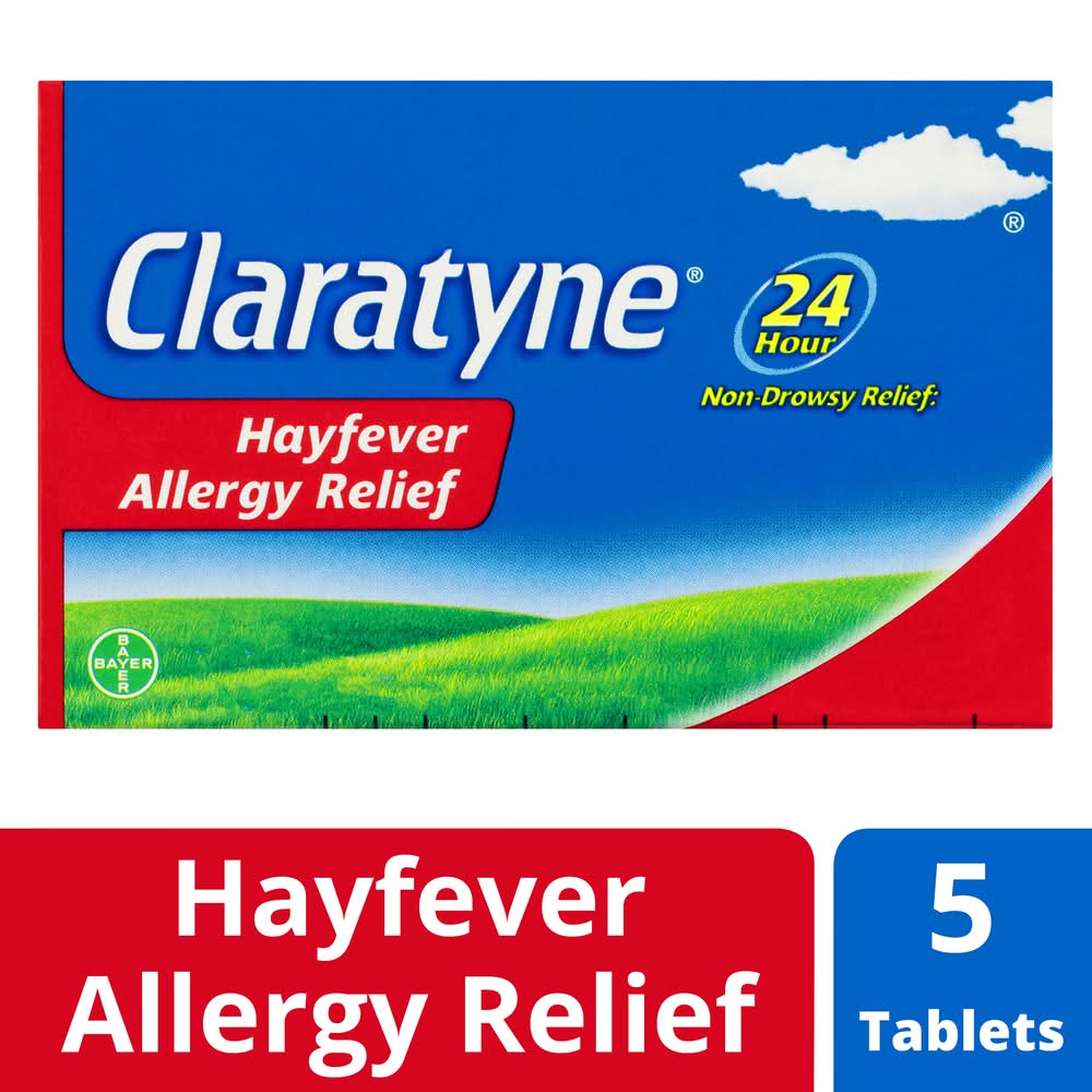 Claratyne Hayfever Allergy Relief Antihistamine Tablets (5 pack)
