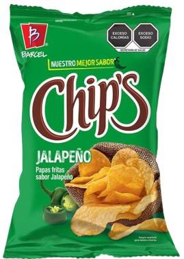 Chip's papas sabor jalapeño (60 g)