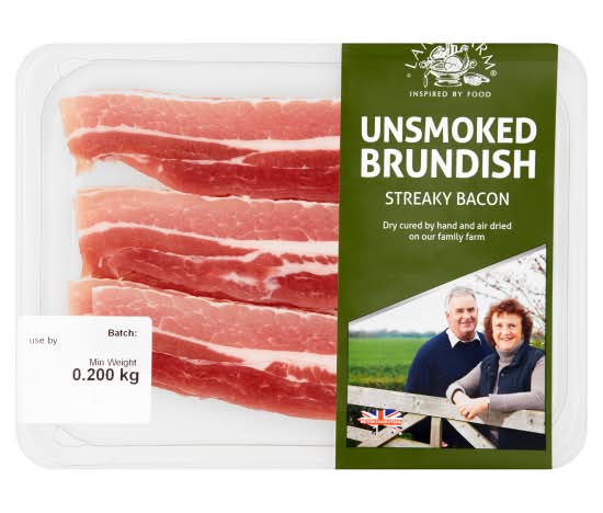 Order Lane Farm Unsmoked Brundish Streaky Bacon - Delivery Near me ...