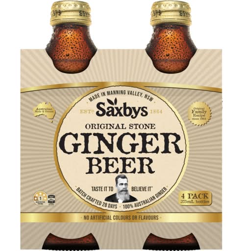 Saxby's Original Stone Ginger Beer (4 x 375mL)