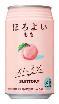 72590：サントリー ほろよい  もも 350ML缶 / Suntory Horoyoi Peach