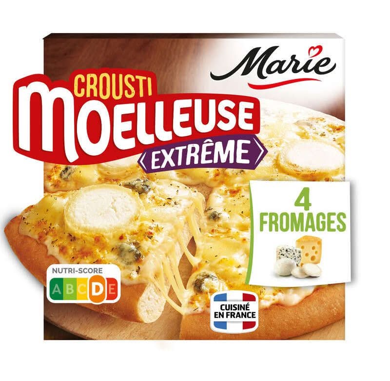Marie - Pizza crousti moelleuse extrême, 4 fromages (510g)