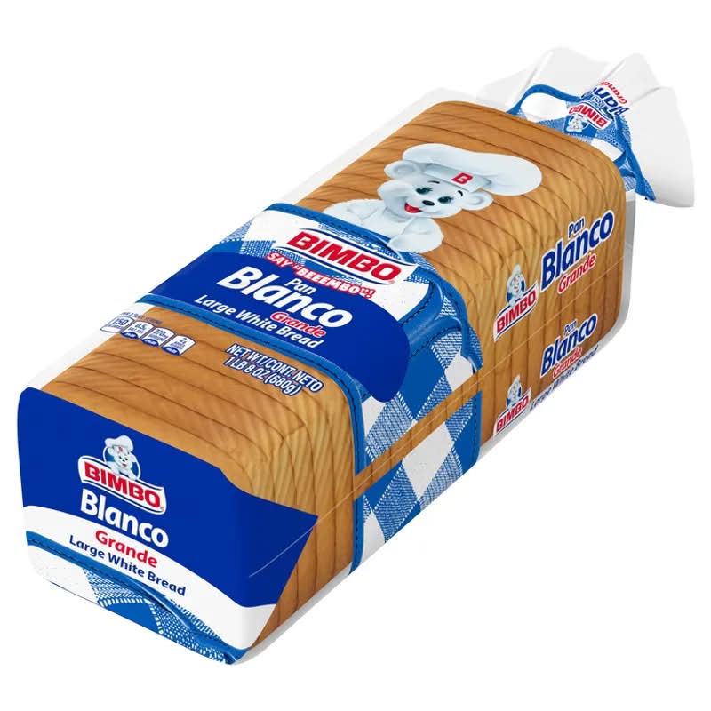 Bimbo Pan Blanco Grande White Large Bread