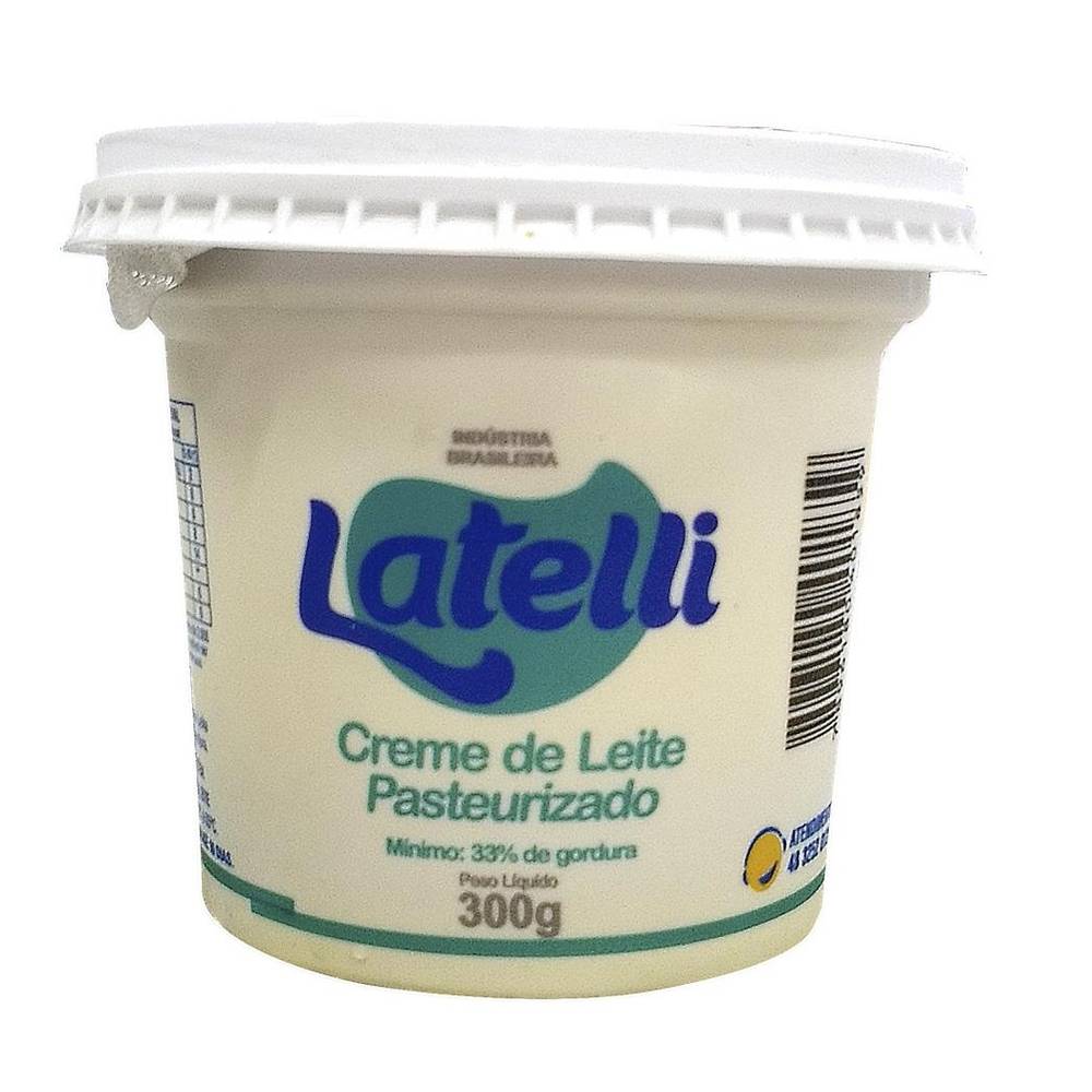 Latelli creme de leite pasteurizado (300g)