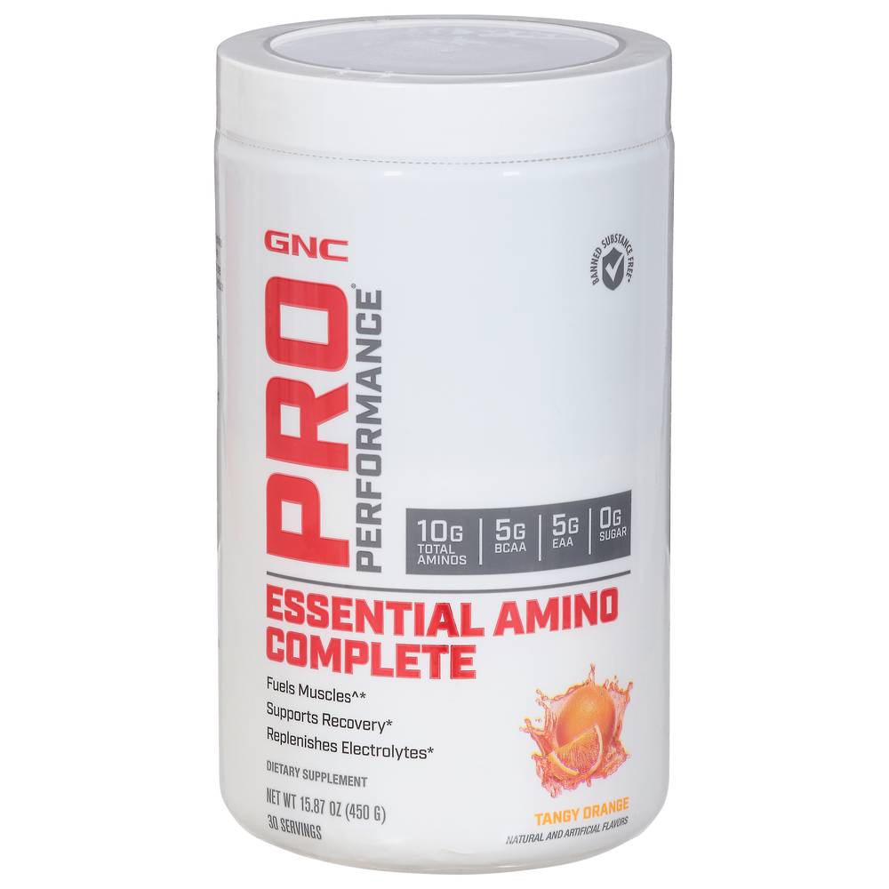 Gnc Pro Performance Tangy Orange Essential Amino Complete