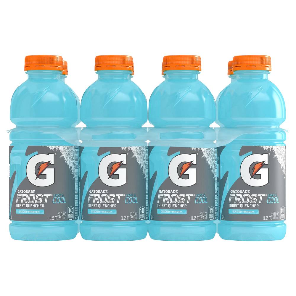 Gatorade Frost Thirst Quencher, Glazier Freeze (8 x 20 fl oz)