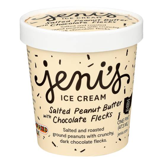 Jeni's Salted Peanut Butter With Chocolate Flecks Ice Cream