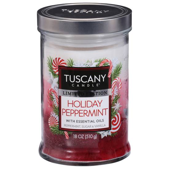 Tuscany Candle Holiday Peppermint, Sugar & Vanilla
