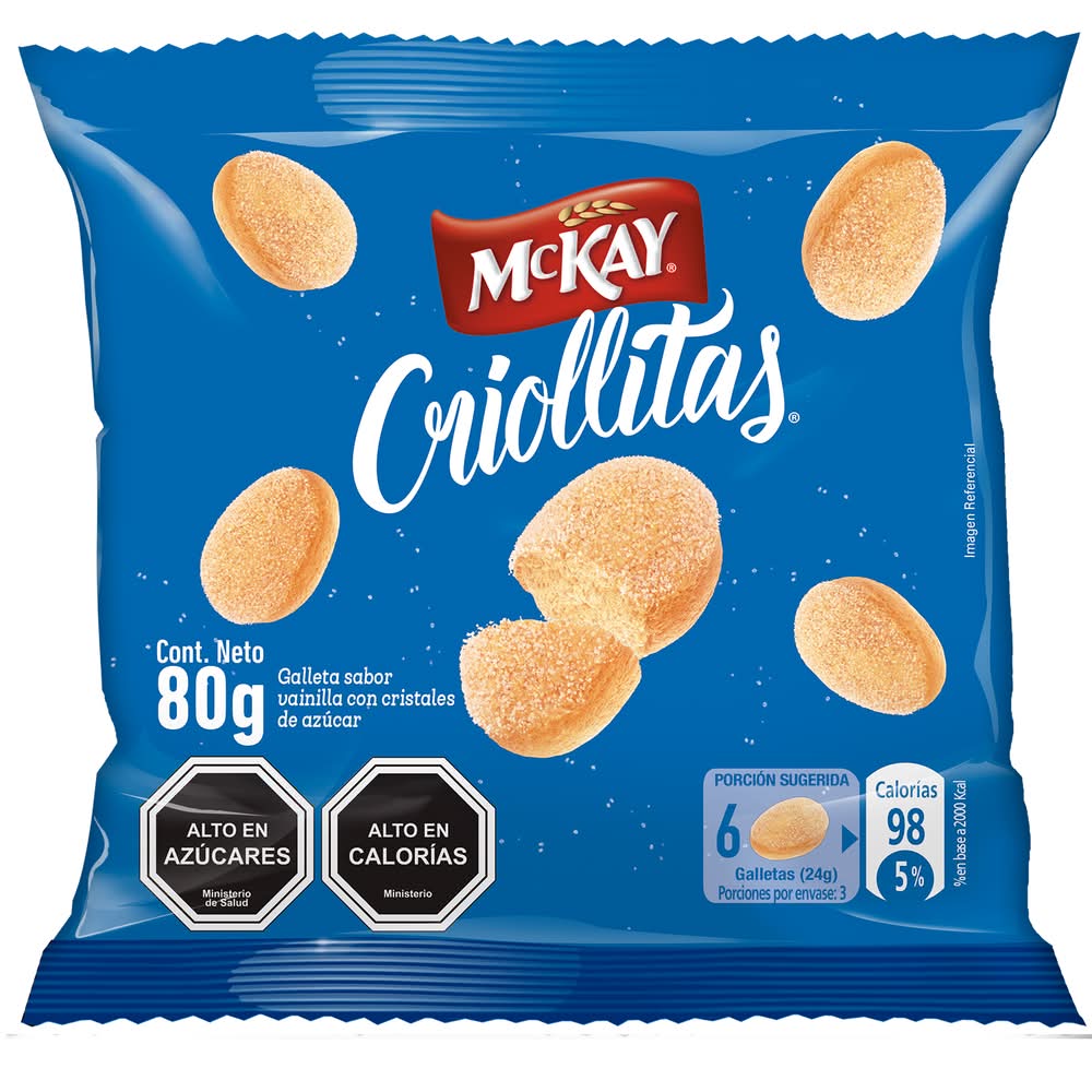 McKay · Galletas criollitas - Vainilla Con Cristales De Azúcar (80 g)