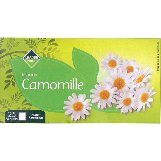 Infusion camomille Leader Price 20g