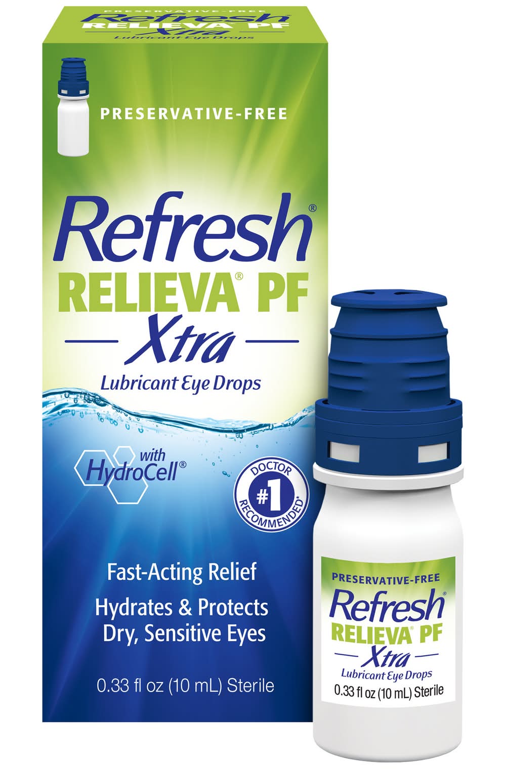 Refresh Relieva Xtra Preservative-Free Tears Lubricant Eye Drops (10 ml)
