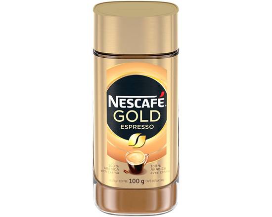 Nescafé · Café instantané espresso Gold (100 g) - Gold espresso instant coffee (100 g)