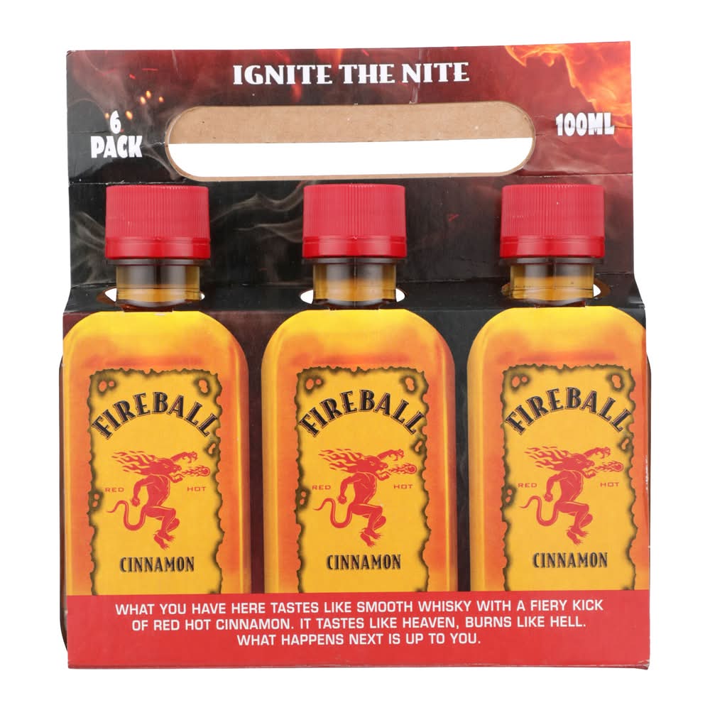 Fireball Cinnamon Whisky (6 x 100 ml)