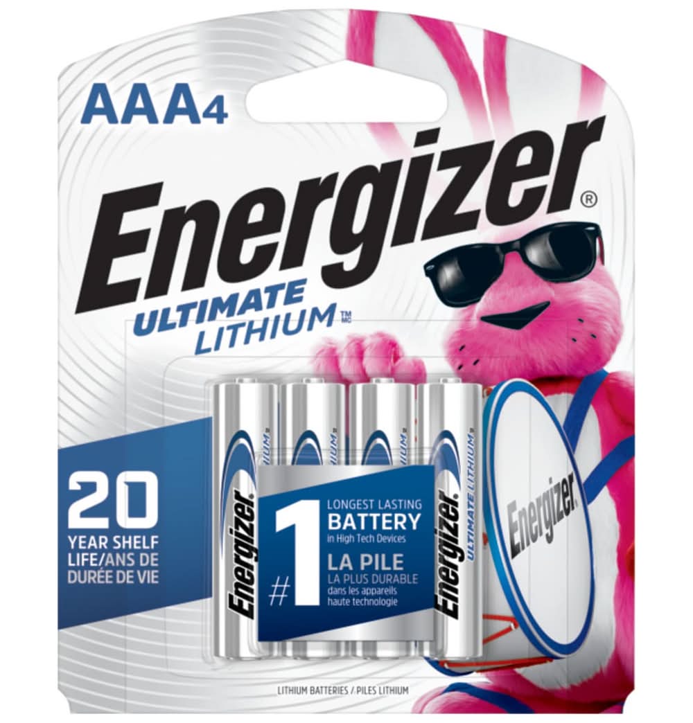 Energizer Ultimate Lithium AAA Batteries ( 4 -Pack)