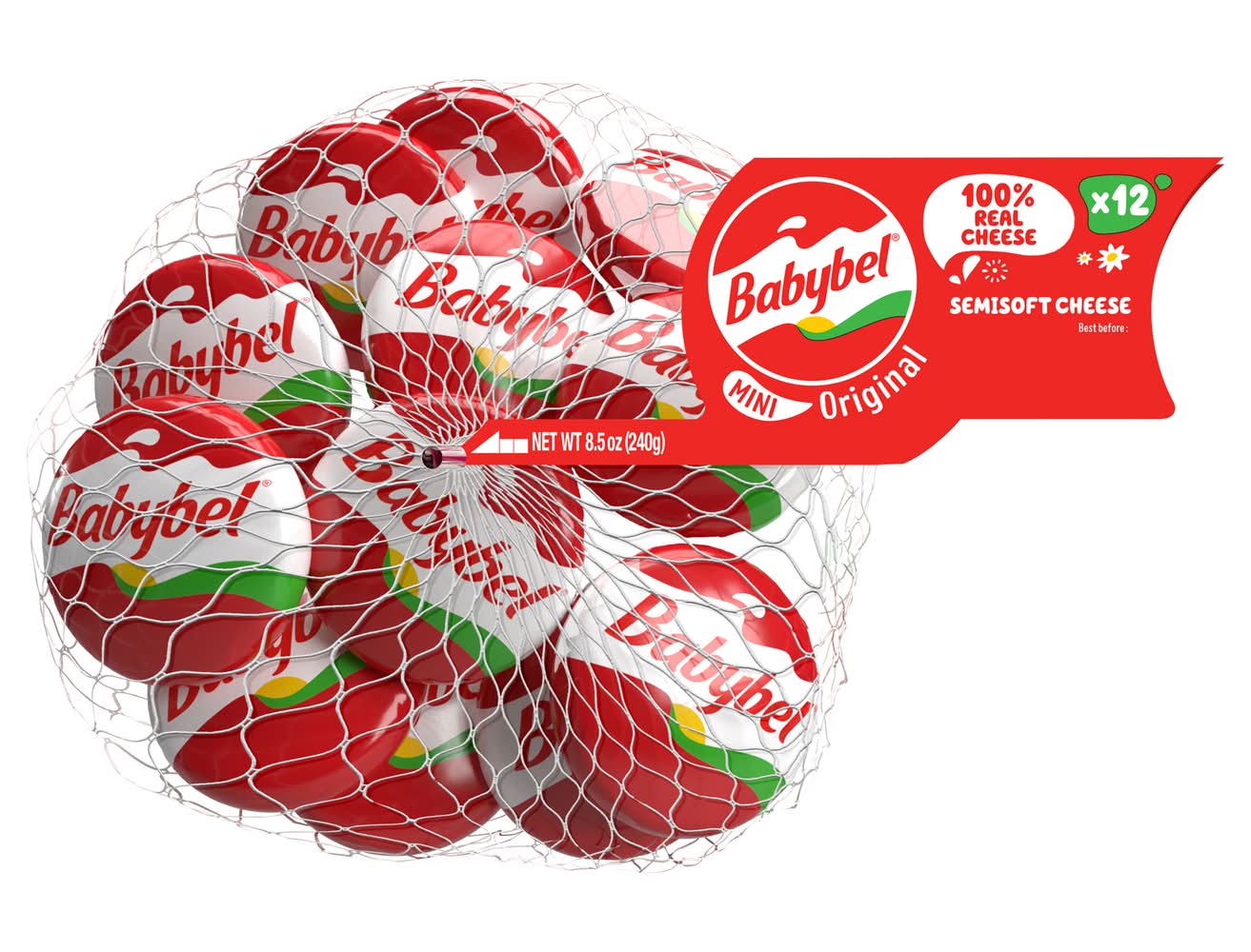 Babybel Mini Original Semisoft Cheese (8.5 oz, 12 ct)