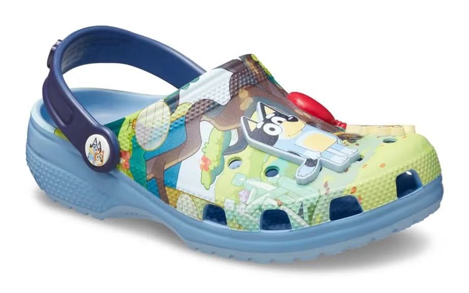 Crocs Bluey Classic Clog - Kids' (Blue/Multicolor Medium - 10 Toddler)