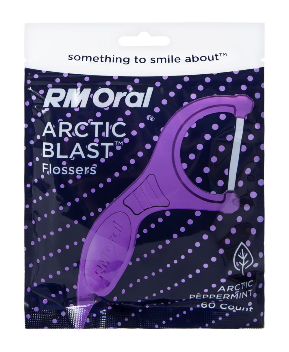 RM Oral® Arctic Blast™ Flossers 60-Count Arctic Blast