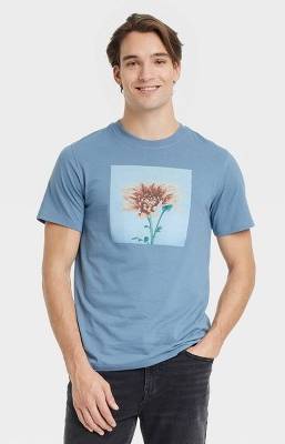 Goodfellow & Co. Men's Short Sleeve Graphic T-Shirt, XL, Rig Blue