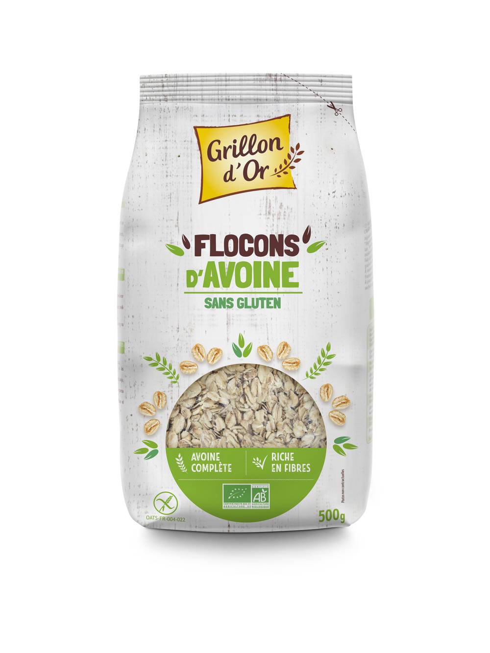 Grillon d'Or - Flocons d'avoine sans gluten (500g)