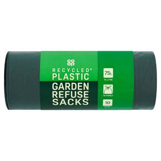 Co-op 10 Home & Garden Refuse Sacks 75 Litre