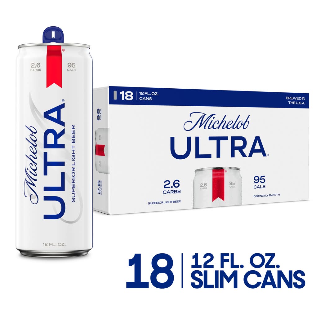 Michelob Ultra Superior Light Beer (18 x 12 fl oz)