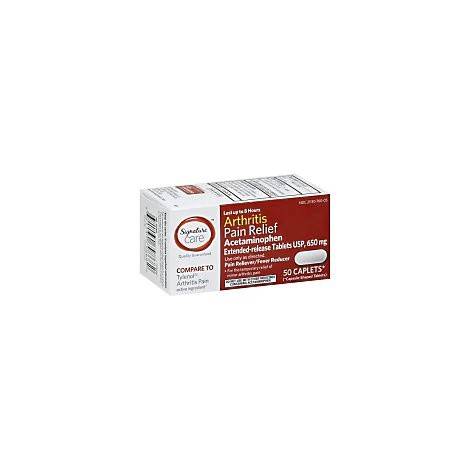 Signature Care Arthritis Pain Relief, Acetaminophen Usp 650 mg (50 ct)