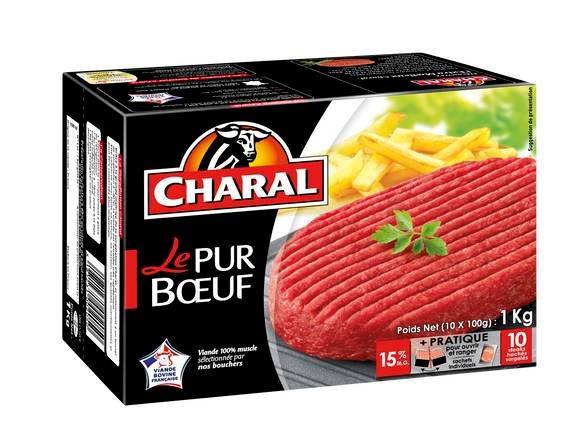Charal - Steak haché pur bœuf (10 pièces )