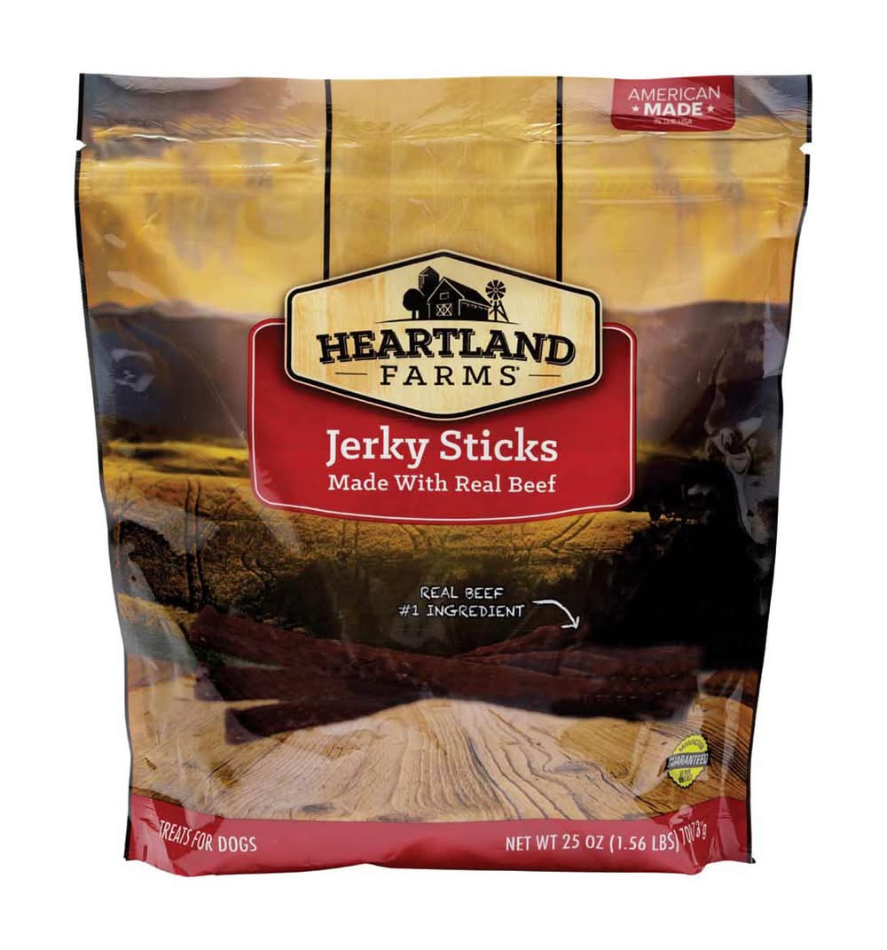 Heartland Farmss Jerky Sticks Dog Treats Made With Real Beef 25 Oz