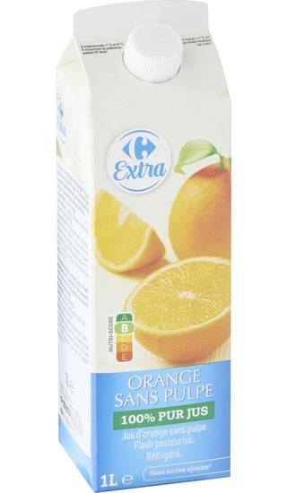 Carrefour Extra - Jus d'orange sans pulpe (1 Lt)