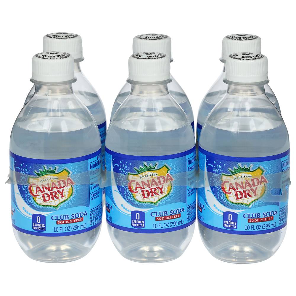 Canada Dry Club Soda (6 x 10 fl oz)