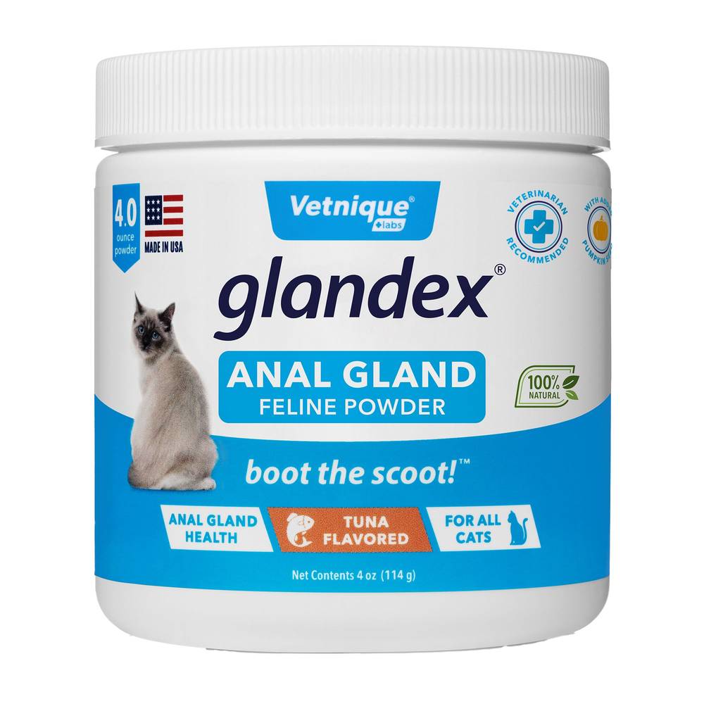 Vetnique Labs Glandex Boot the Scoot Anal Gland Feline Powder For Cats (tuna)