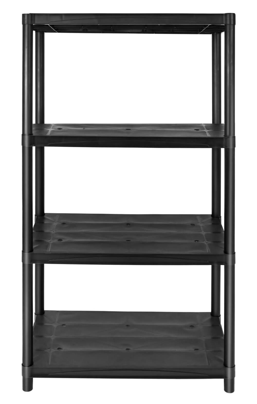 Repisa 4 niveles negro 130x71x38 cm