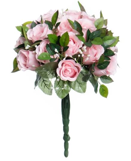 Ashland Pink Rose Bush, 15 in