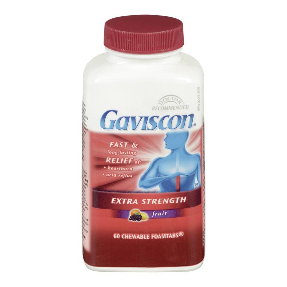 Gaviscon Extra Strength, Fruit (60 ea)