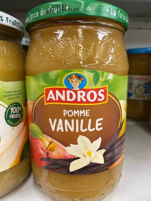 Andros pomme vanille 750g