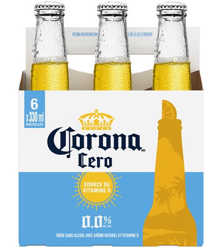 Corona bière sans alcool avec vitamine d - non-alcoholic beer with vitamin d (6 pièces, 330 ml)