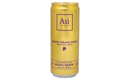 Au Vodka Black Grape Soda 330ml