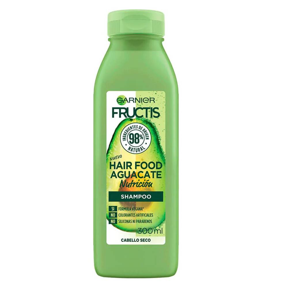 Fructis shampoo hair food aguacate (botella 300 ml)