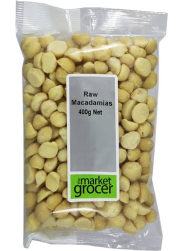 The Market Grocer Raw Macadamias 400g