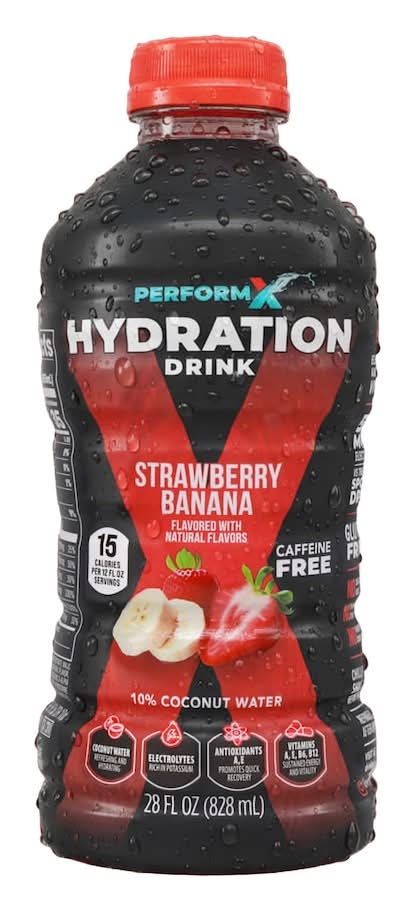 PerformX Hydration Drink, Strawberry-Banana (28 fl oz)