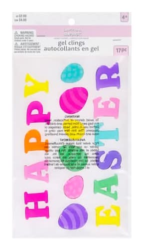 Happy Easter Gel Clings By Creatology