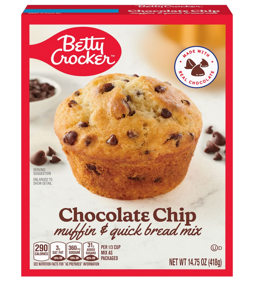 Betty Crocker Chocolate Chip Muffin & Quick Bread Mix (14.75 oz)