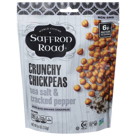 Saffron Road Crunchy Sea Salt & Cracked Pepper Chickpeas (6 oz)